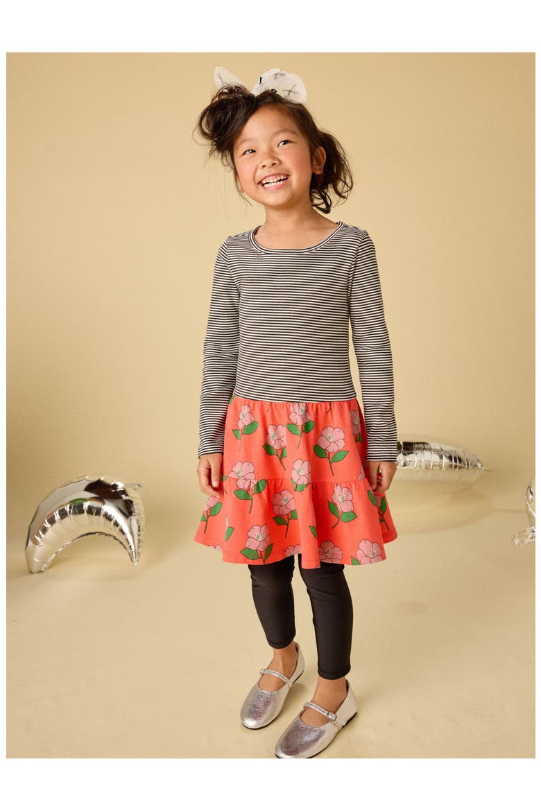 Tiered Skirted Twirl Dress, Alternate, color, Winter Camellia
