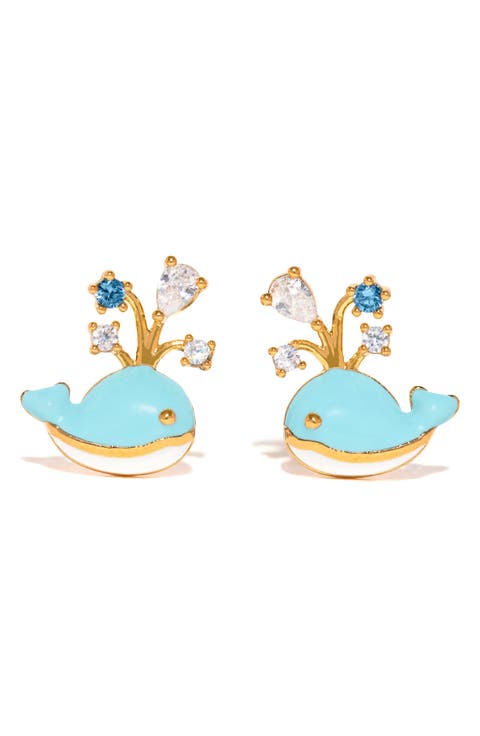 Whale You Be Mine Stud Earrings