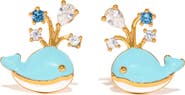Girls Crew Whale You Be Mine Stud Earrings