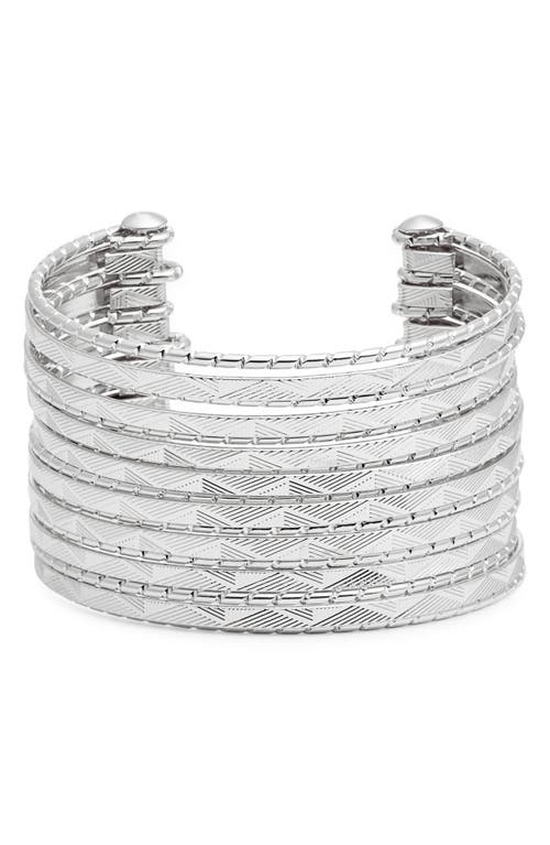 Nordstrom Textured Multiband Cuff Bracelet