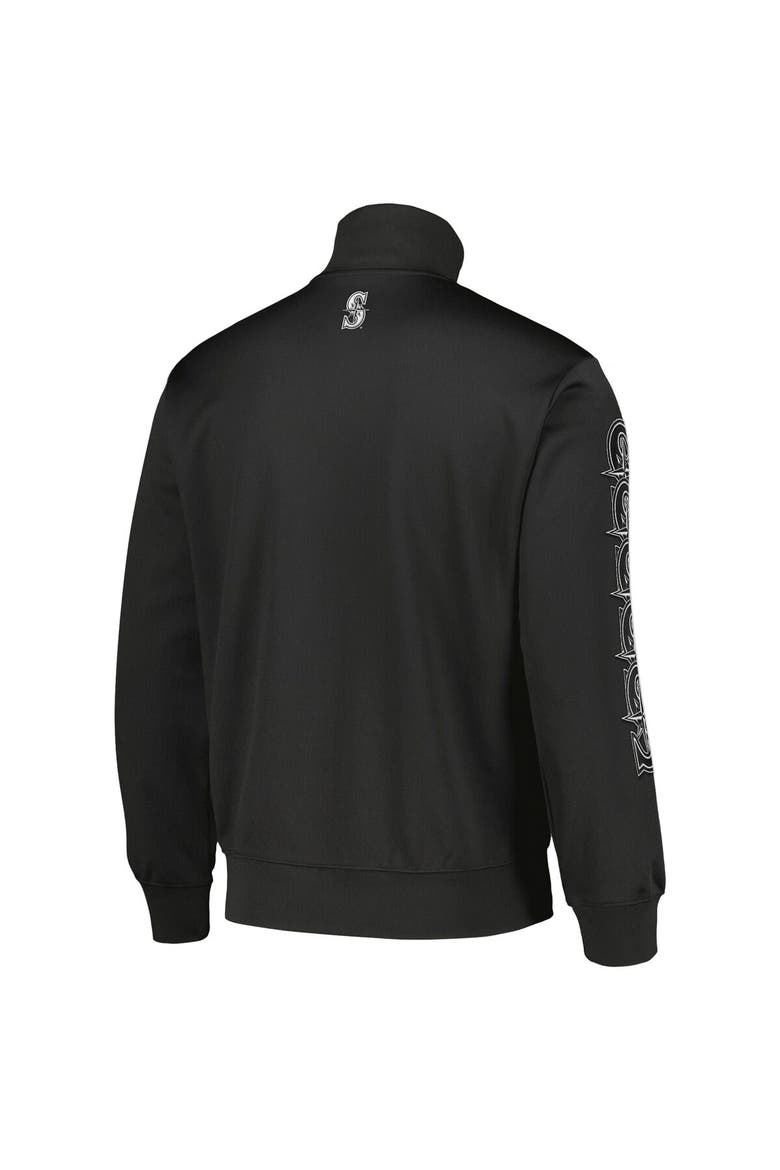 Men's PLEASURES Black Seattle Mariners Pitcher Full-Zip Track Jacket, Alternate, color, Black