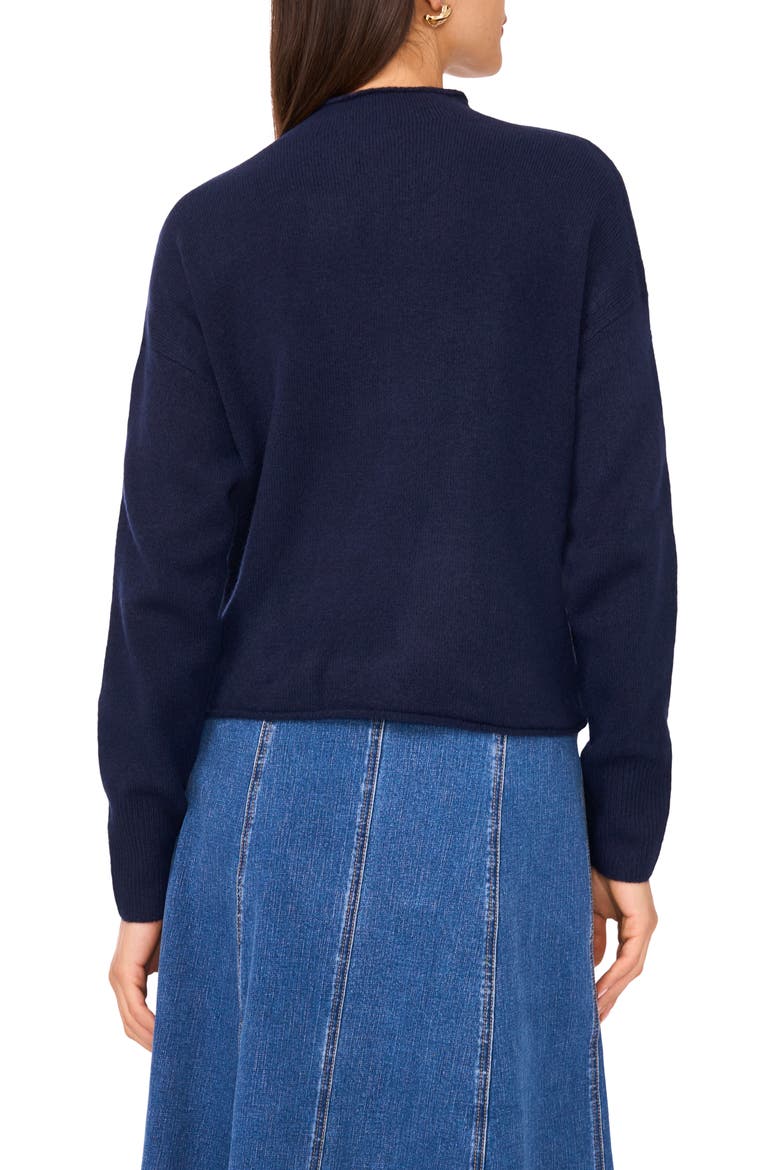 Loose Knit Crewneck Sweater, Alternate, color, CLASSIC NAVY
