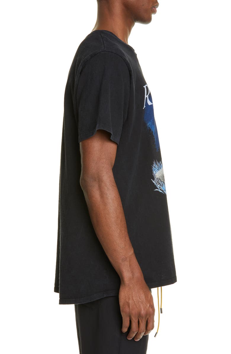Rhude Wolf & Moon Graphic T-Shirt, Alternate, color,
