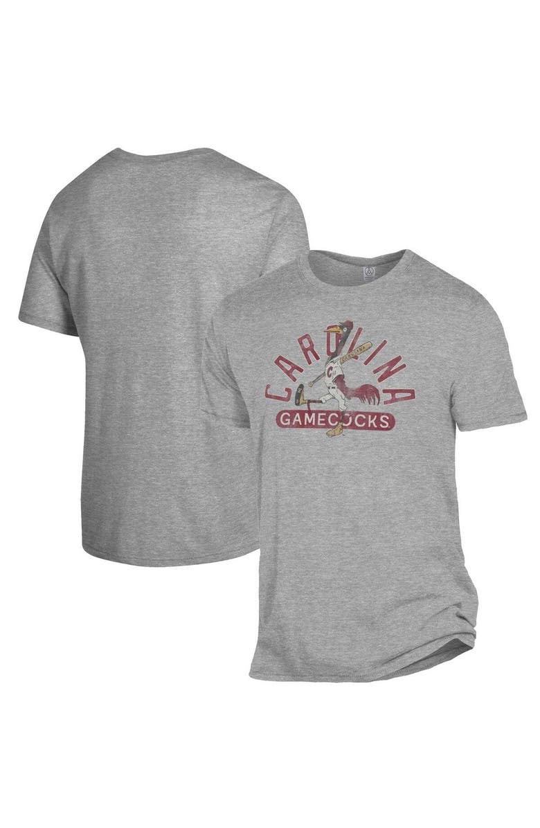 A AND A GLOBAL Men's Heather Gray South Carolina Gamecocks Vault Baseball T-Shirt, Main, color, 
