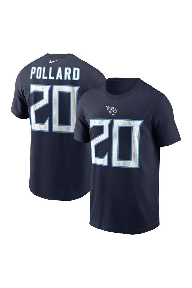 Men's Nike Tony Pollard Navy Tennessee Titans Player Name & Number T-Shirt, Alternate, color, Navy