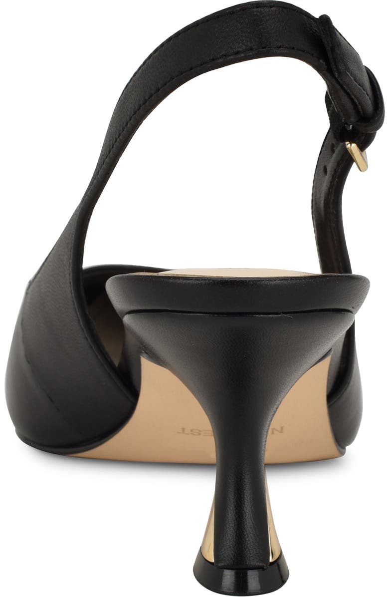 Nine West Jannit Slingback Pointed Toe Kitten Heel Pump, Alternate, color,