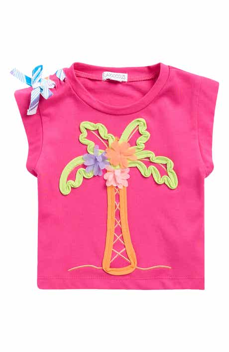 Flapdoodles Kids' Shoulder Bow T-Shirt