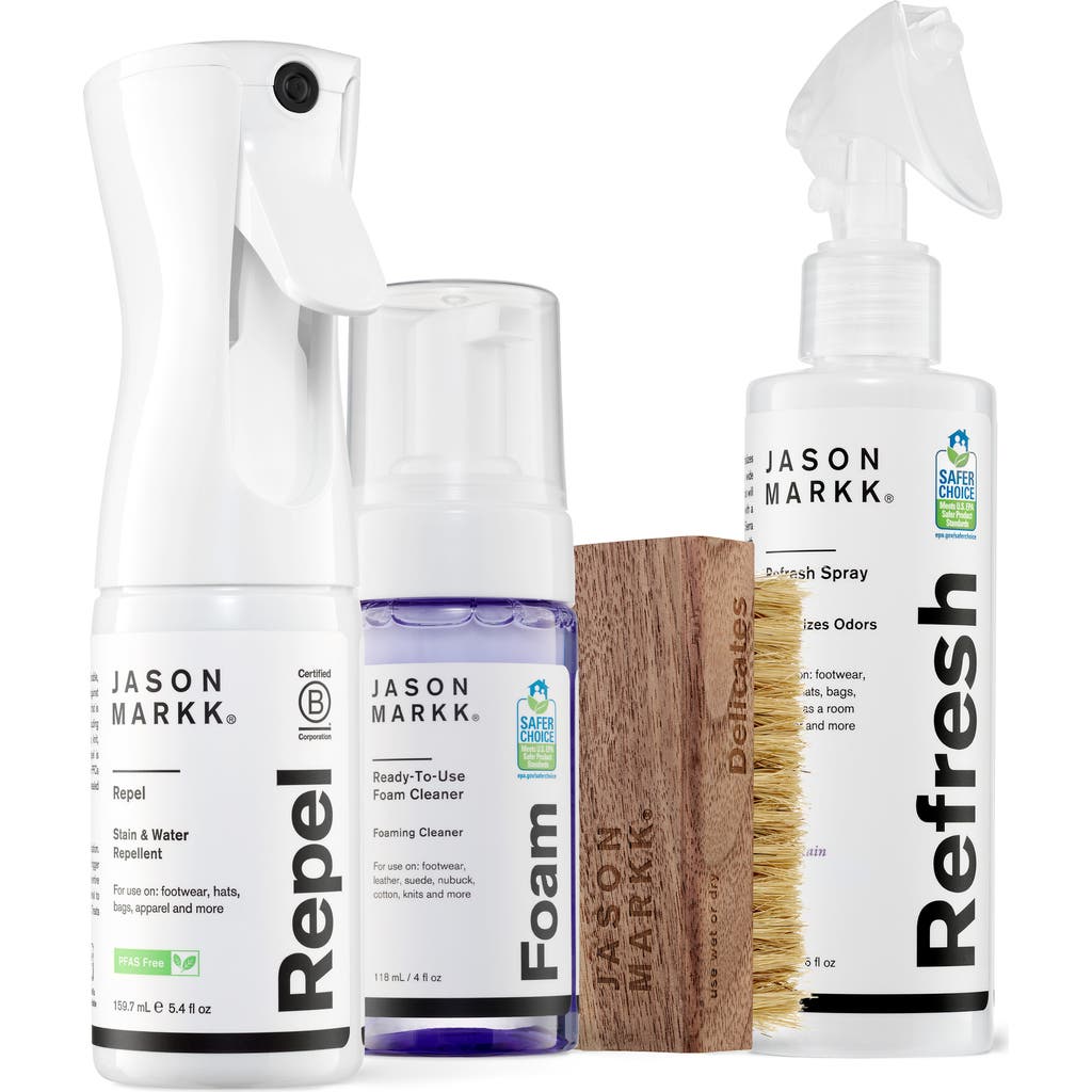 Jason Markk Repel + Revive + Refresh Shoe Care Kit in White  product
