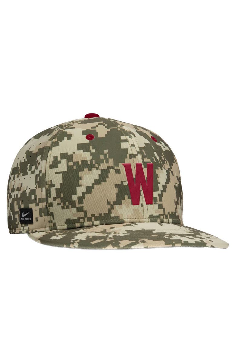 Nike Men's Nike Digital Camo Washington State Cougars On-Field Baseball Performance Fitted Hat, Alternate, color, Camo