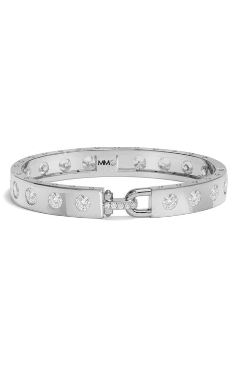 Ashley Rodeo Lock Cubic Zirconia Cuff