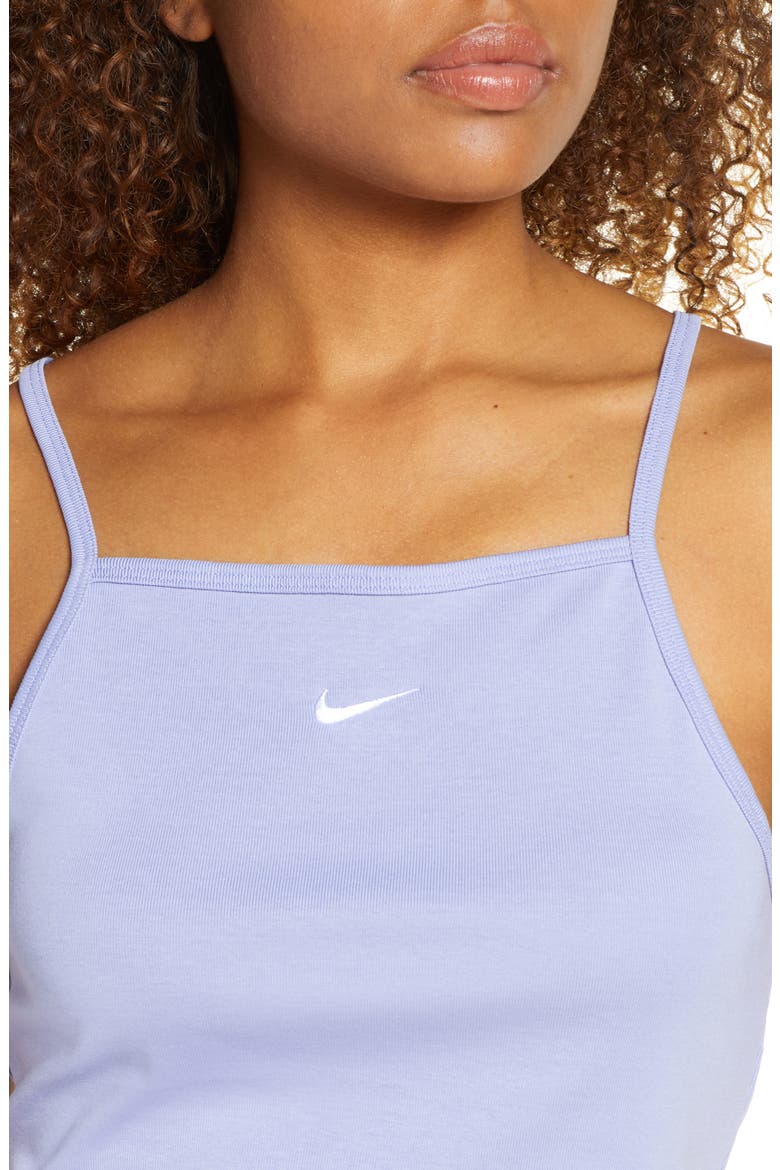 Essential Crop Tank, Alternate, color, LIGHT THISTLE/ WHITE