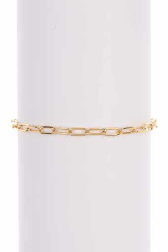Adornia Paperclip Chain Link Bracelet