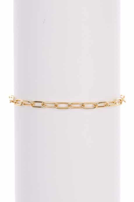 Adornia Paperclip Chain Link Bracelet