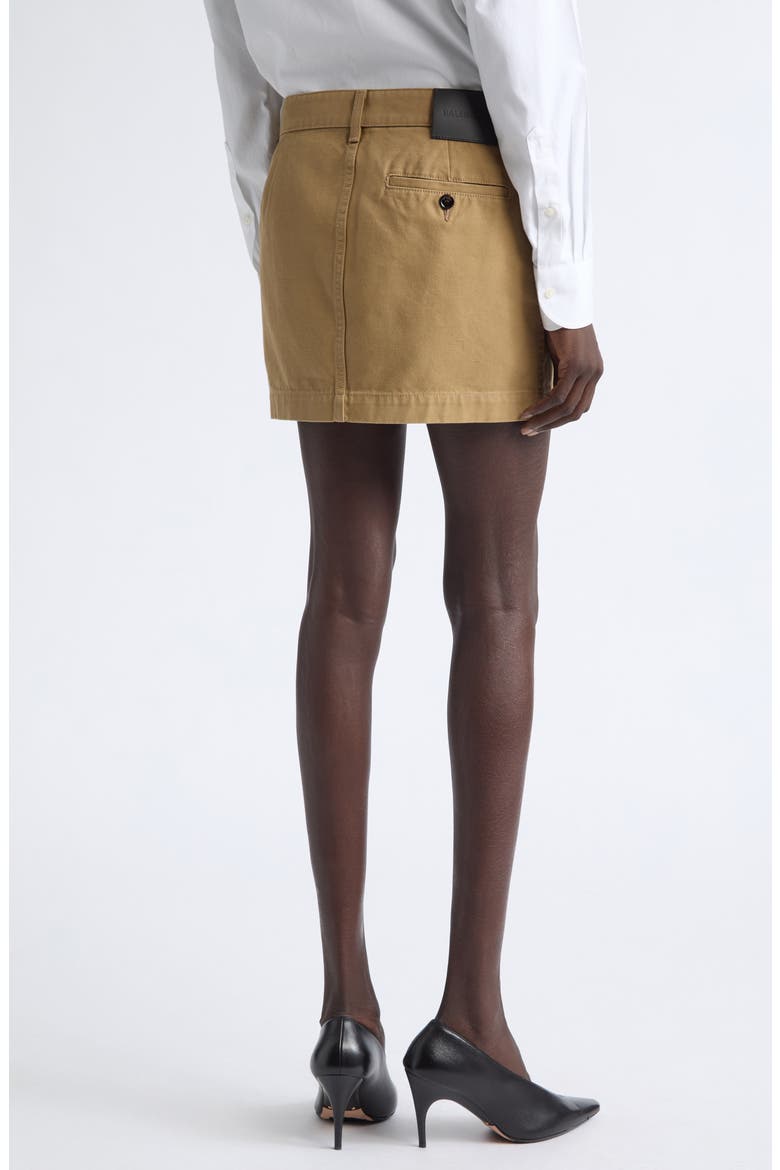 Cotton Canvas Miniskirt, Alternate, color, 9501 BEIGE