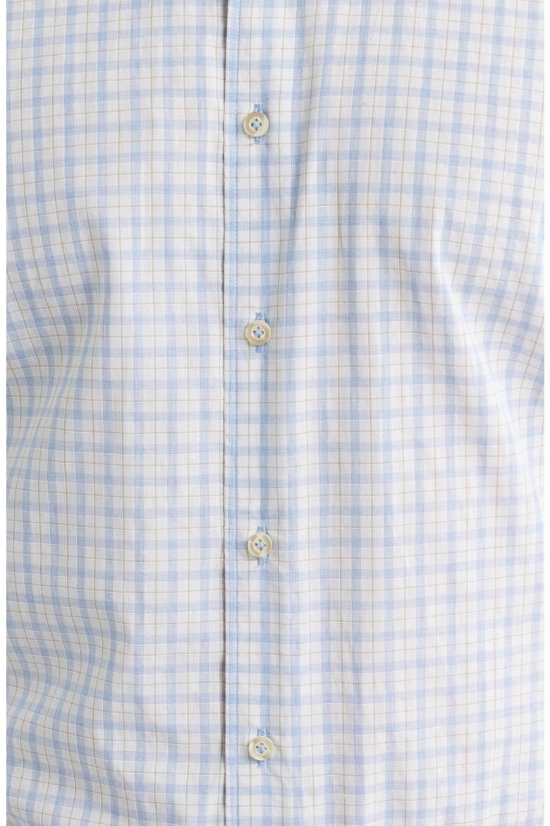 Trauber Plaid Button-Up Shirt, Alternate, color, MID BLUE