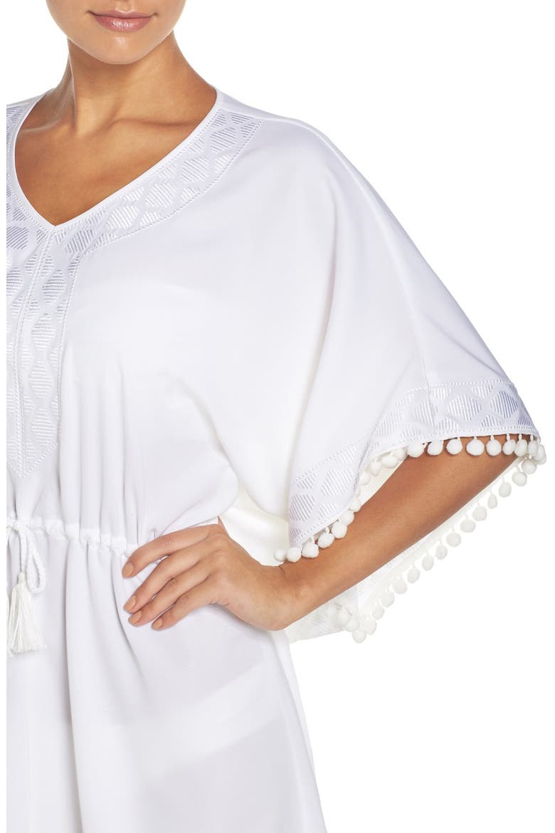UPF 50 Tunic Cover-Up, Alternate, color, WHITE/ WHITE