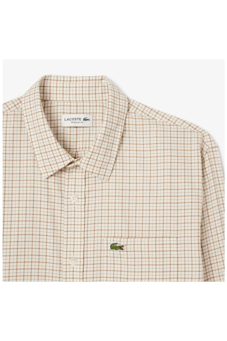 Regular Fit Plaid Flannel Button-Up Shirt, Alternate, color, LAPLAND/ DATE BROWN