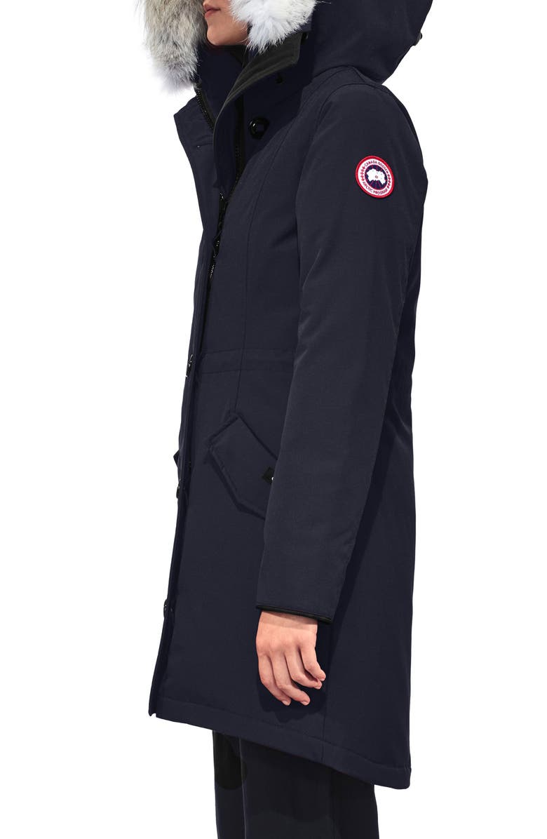 Canada Goose Rossclair Fusion Fit Genuine Coyote Fur Trim Down Parka, Alternate, color, 