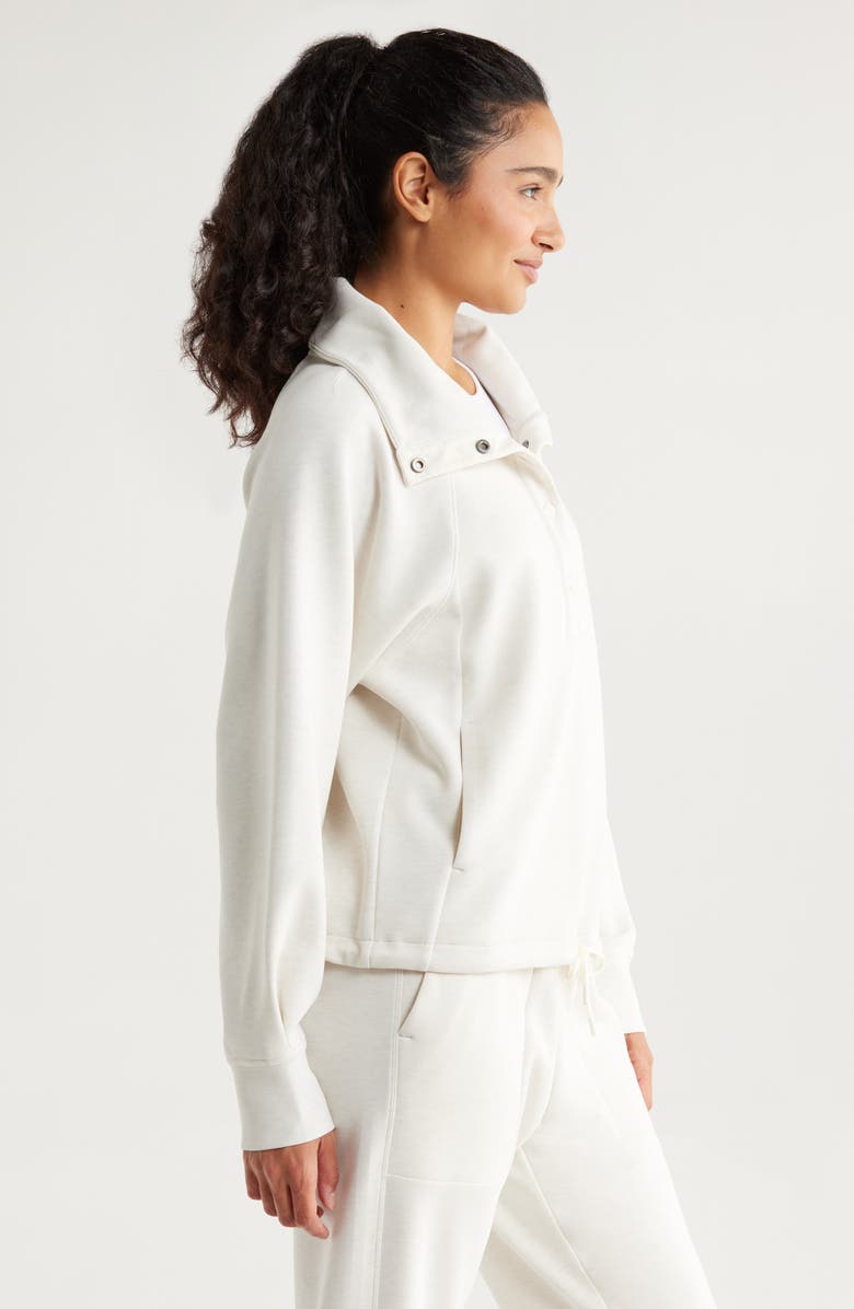 Ultrasoft Snap Funnel Neck Sweatshirt