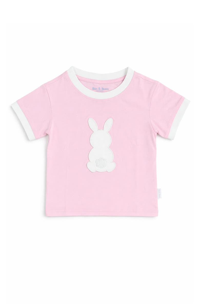 Bits & Bows Cottontail Bunny T-Shirt, Main, color, Pink