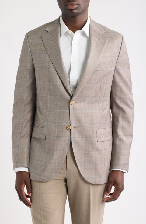 Hartford Classic Windowpane Wool Sport Coat