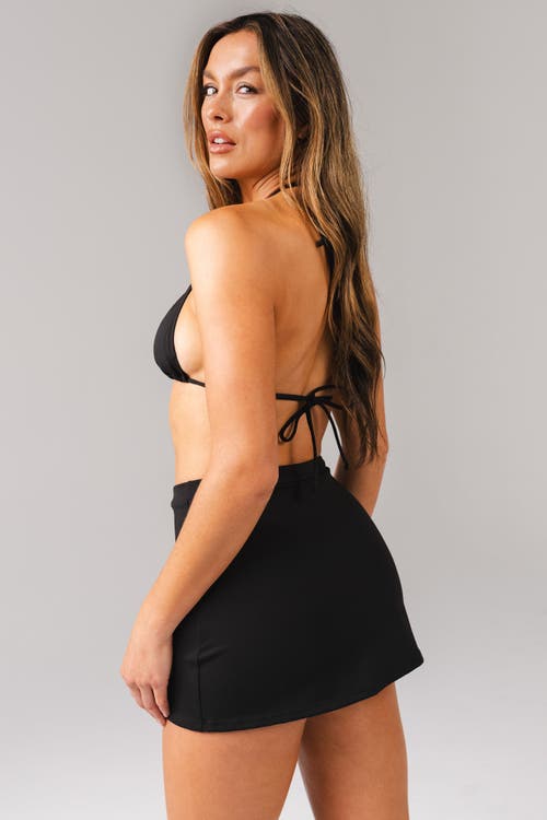 Vitality Tropica Swim Skirt In Black