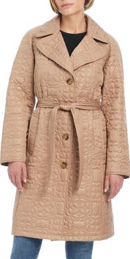 Kate Spade New York belted quilted coat