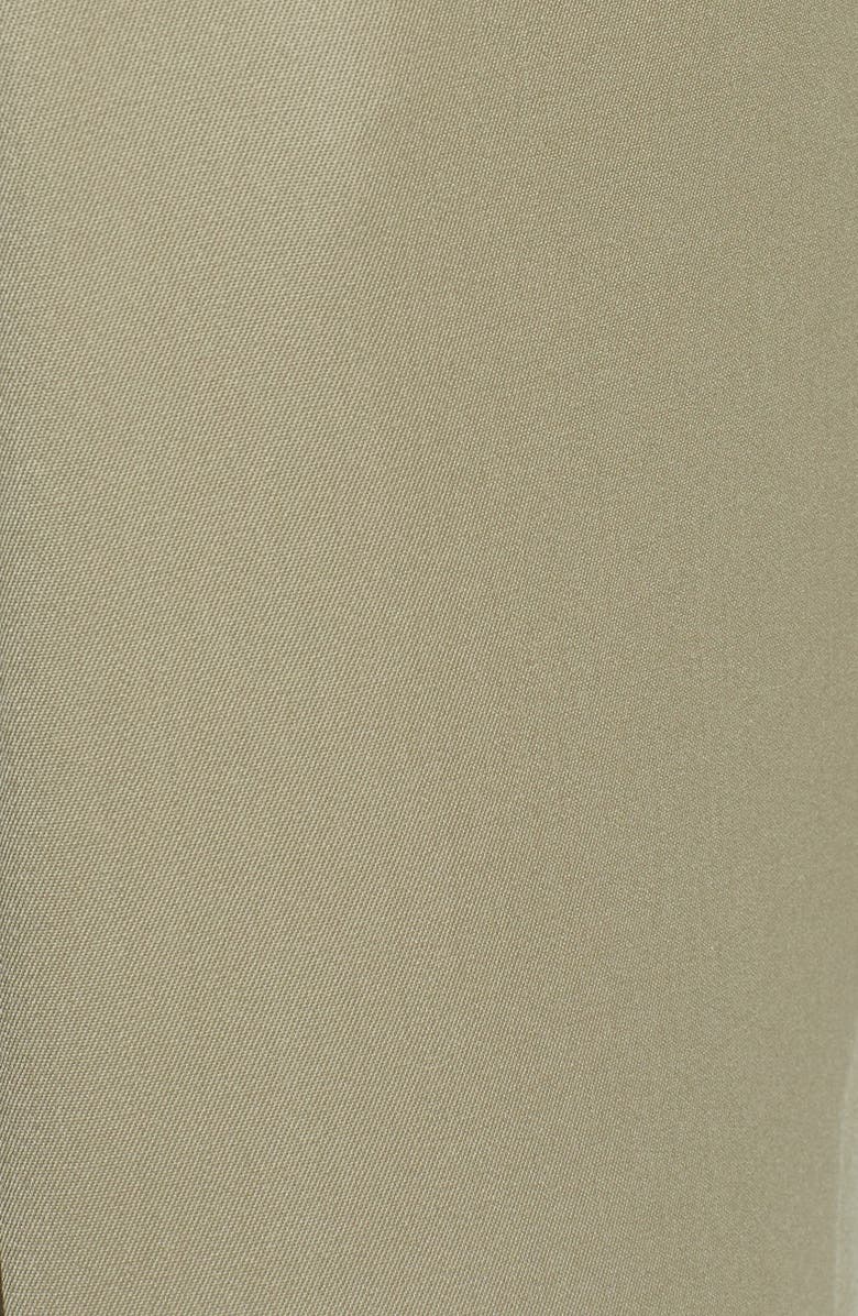 Berle Pleated Classic Fit Wool Gabardine Dress Pants, Alternate, color, Tan