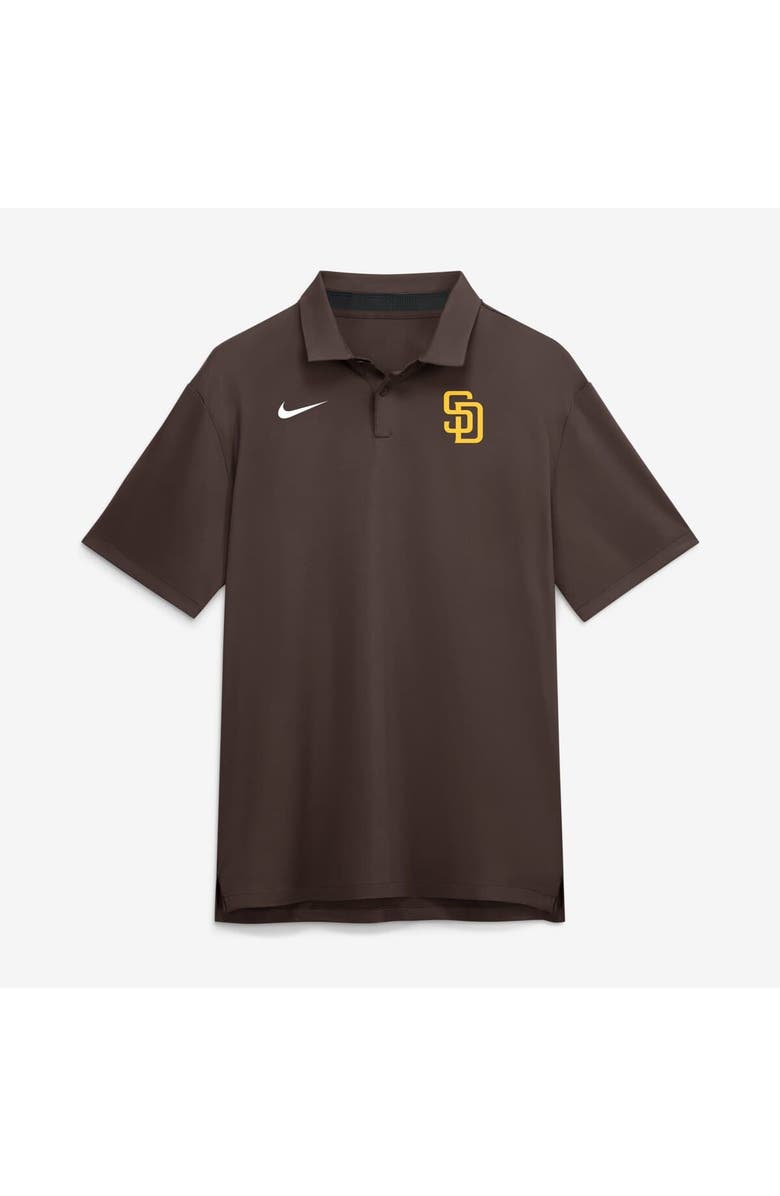 Nike Men's Nike Brown San Diego Padres Tour Dri-FIT Polo, Main, color, Brown