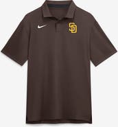 Nike Men's Nike Brown San Diego Padres Tour Dri-FIT Polo