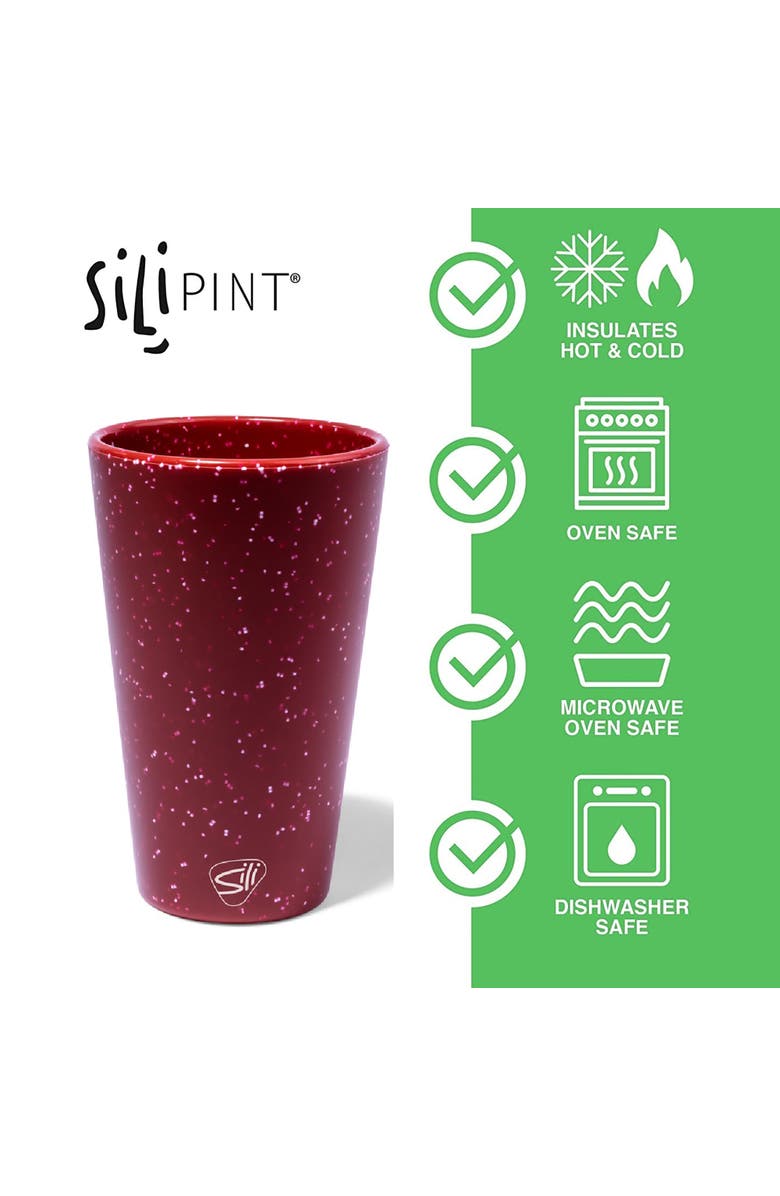 Silipint Silicone Pint Glasses 2 Pack 16oz, Alternate, color,