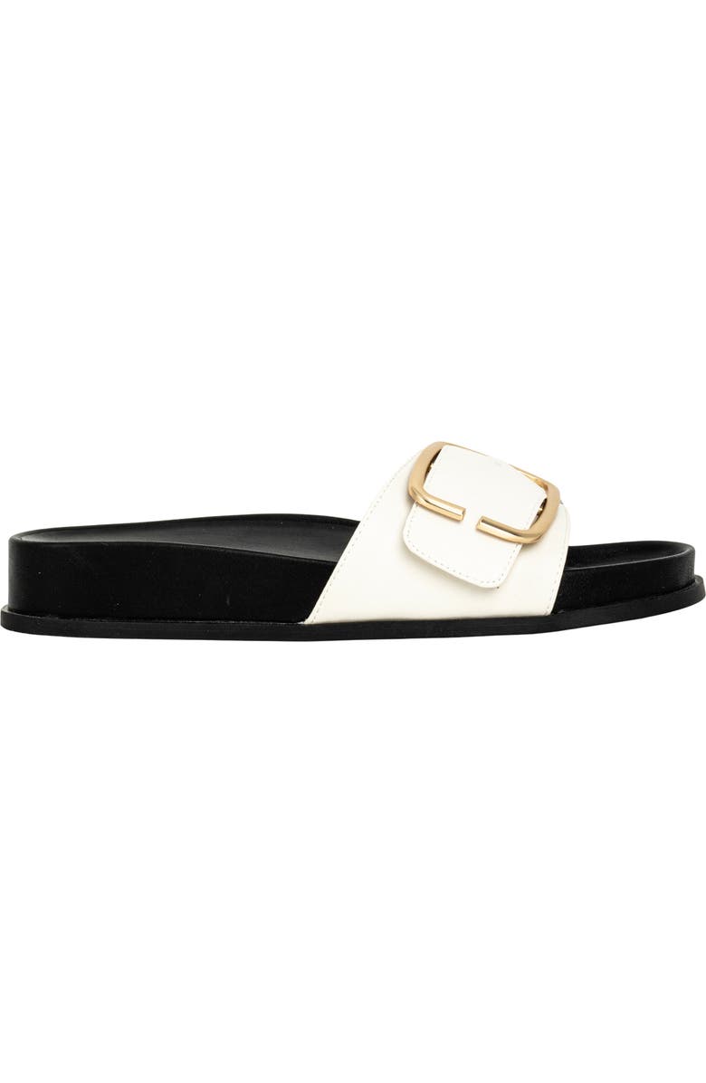 SHUSHOP Delphine Slide Sandal, Alternate, color, Black And White