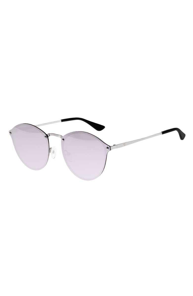 Sixty One Picchu Polarized Sunglasses, Main, color, Silver/Lavender