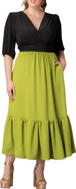 Kiyonna Danica Mixed Media Dress