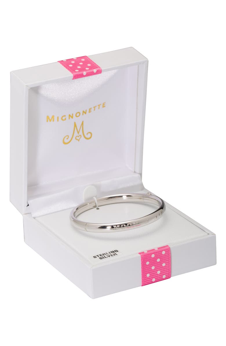 Mignonette Love You To The Moon And Back Sterling Silver Bracelet, Alternate, color, Silver