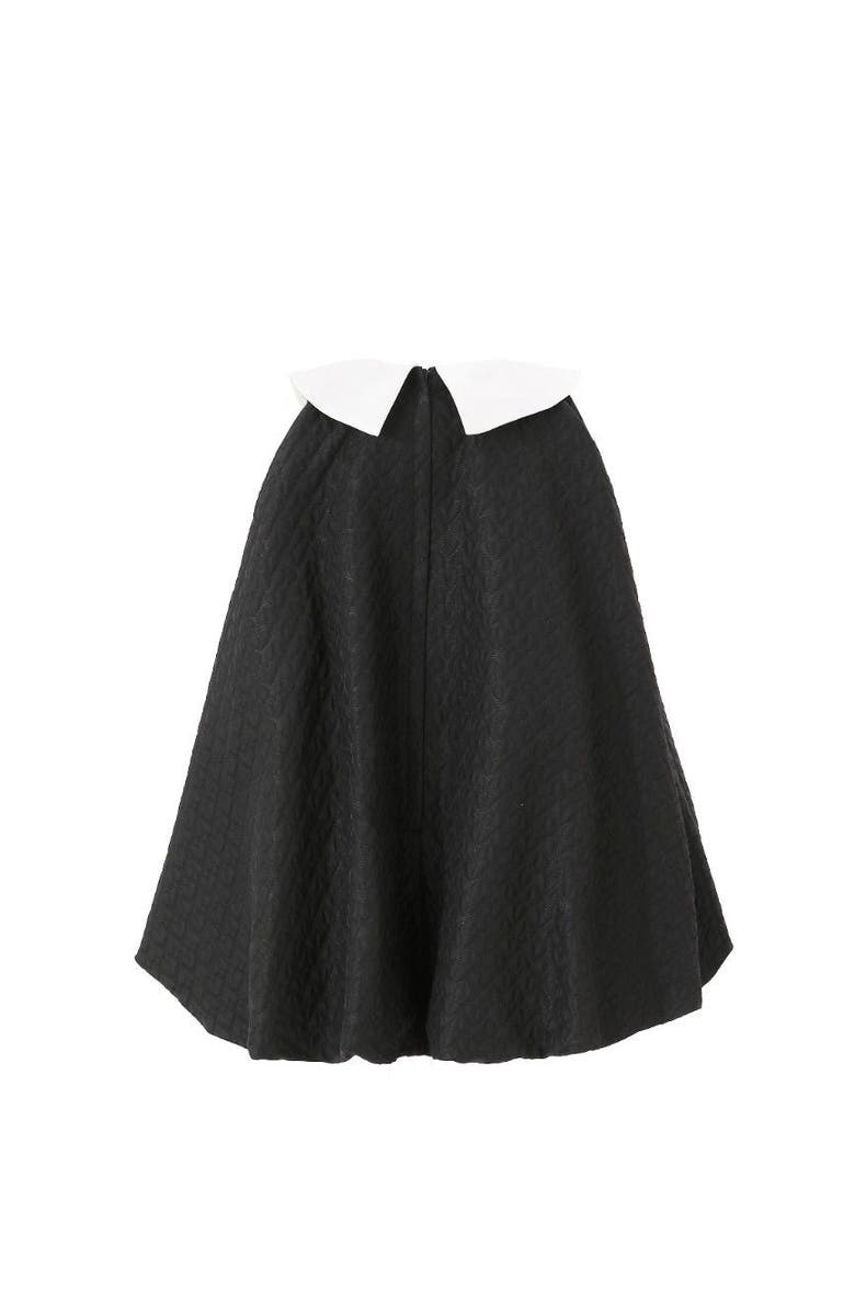 Tulleen Elegant Bow Contrast Dress, Alternate, color, Black