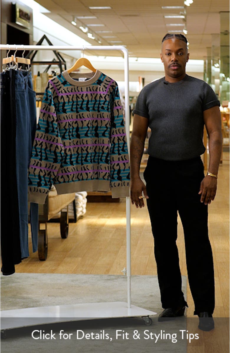 Special Items Jacquard Crewneck Sweater, sales video thumbnail