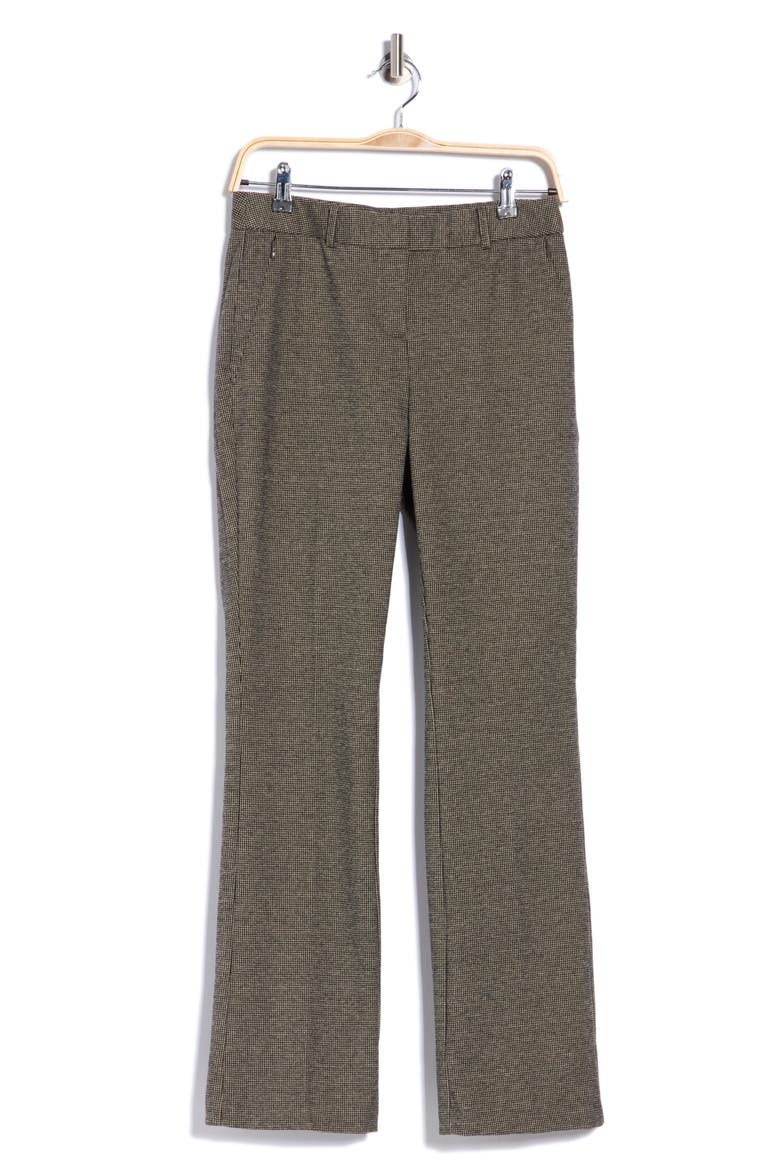 Zip Pocket Career Pants, Main, color, BROWN MULTI
