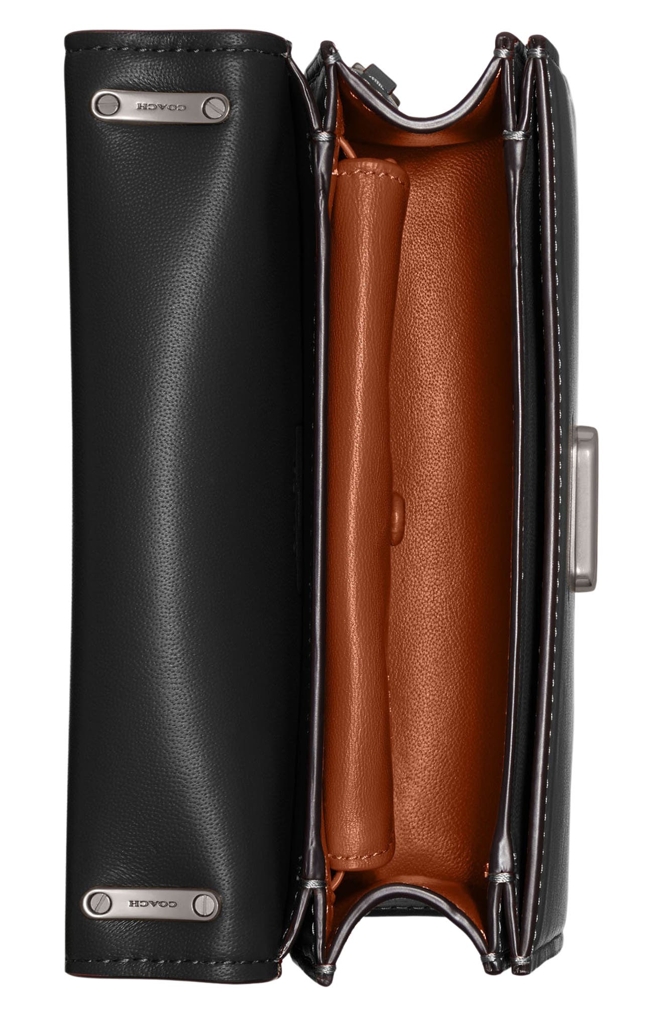 COACH Bandit Leather Crossbody Bag, Alternate, color, 