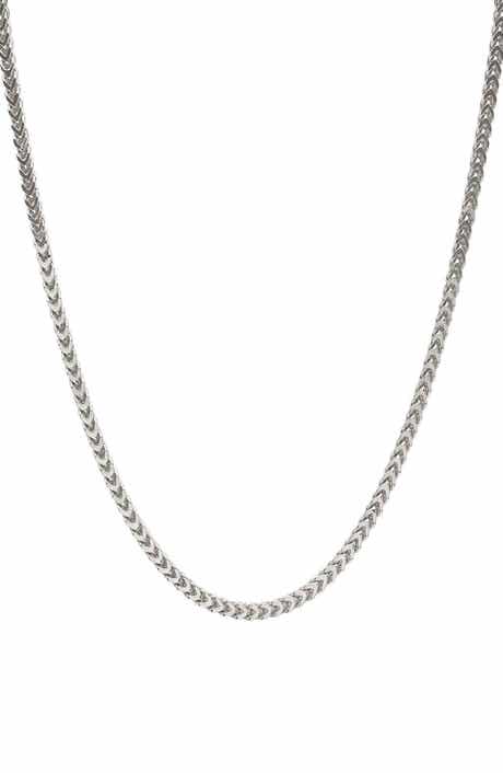 BEST SILVER Sterling Silver Snake Chain Necklace