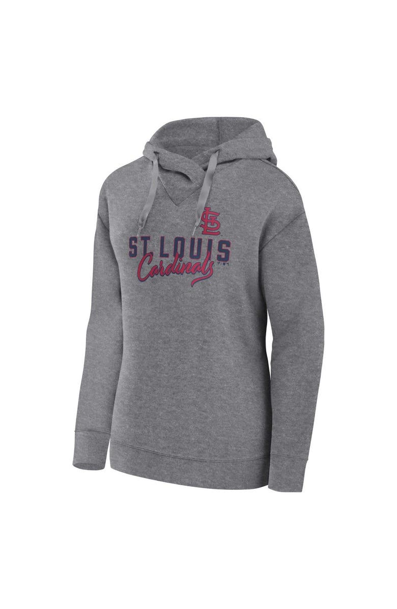 PROFILE Women's Profile Heather Gray St. Louis Cardinals Plus Size Pullover Hoodie, Alternate, color, 