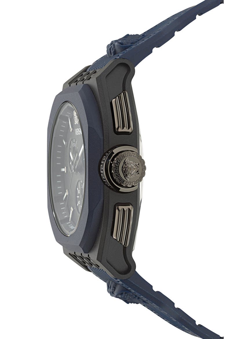 V-Legend Chronograph Strap Watch, 44mm, Alternate, color, BLACK