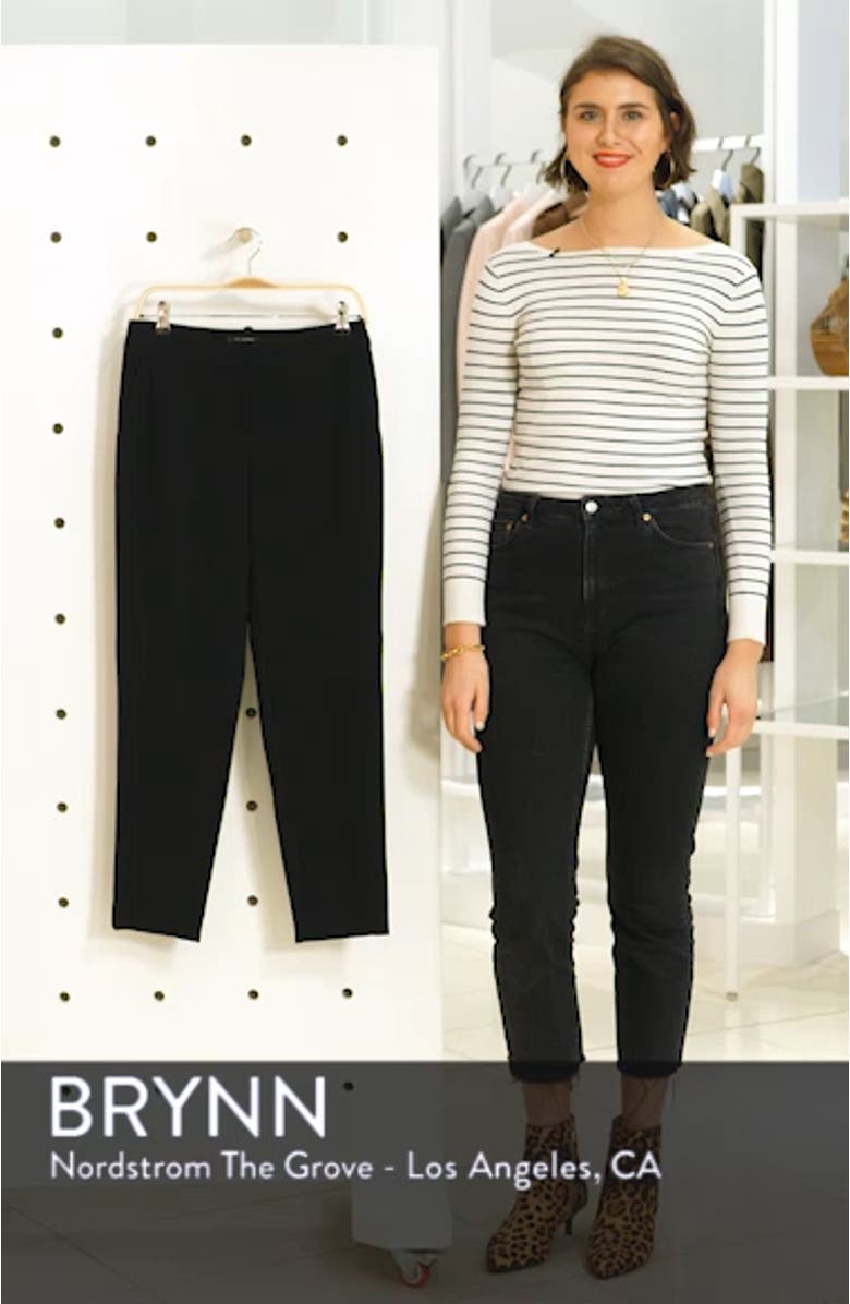 Collection Diana Straight Leg Crepe Marocain Pants, sales video thumbnail