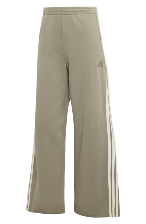 Three Stripe Wide Leg Track Pants