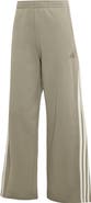 adidas Three Stripe Wide Leg Track Pants