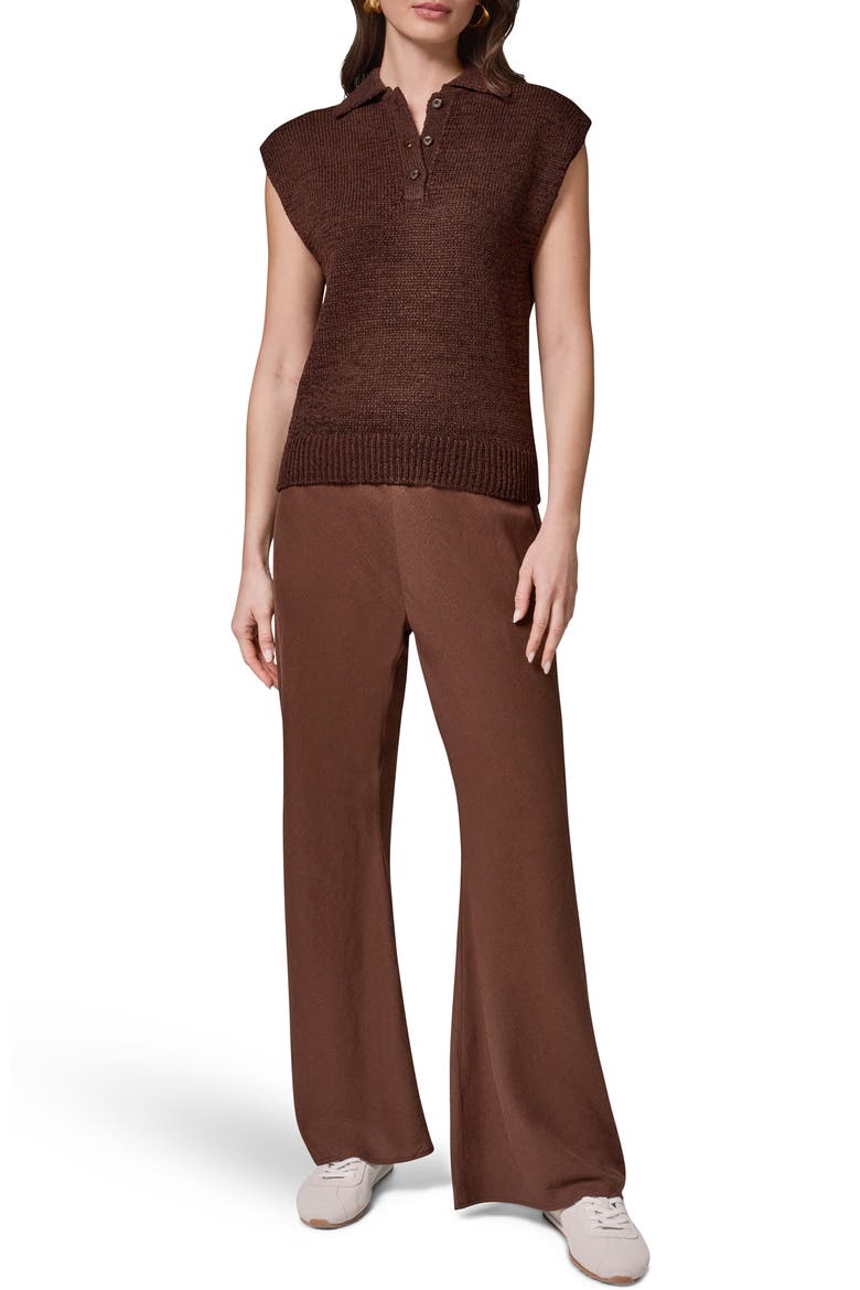 Sleeveless Polo Sweater, Alternate, color, CANYON
