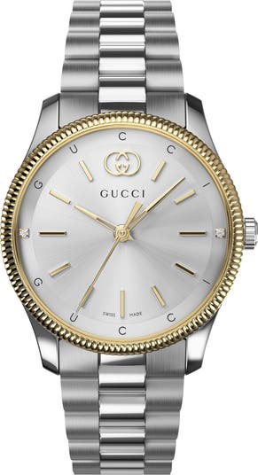 G-Timeless Diamond Slim Bracelet Watch, 29mm