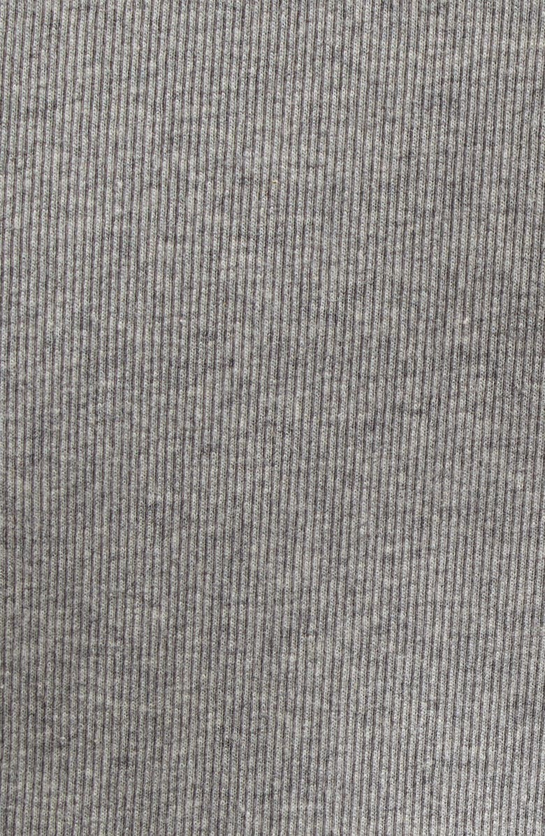 TOTEME Curved Rib Tank Top, Alternate, color, Grey Melange 074