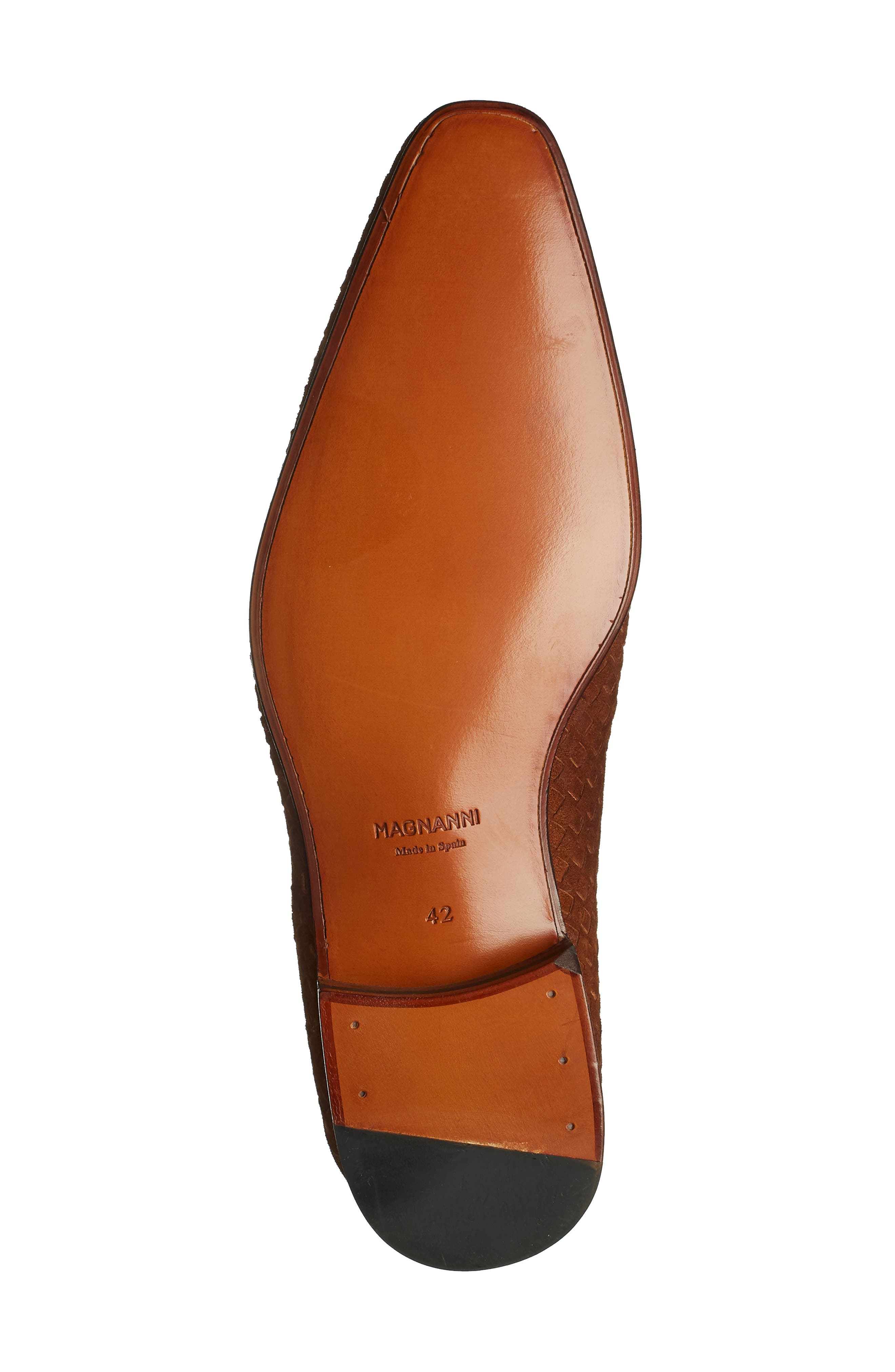 Magnanni 22031 Monk Strap Leather Dress Shoe, Alternate, color, 