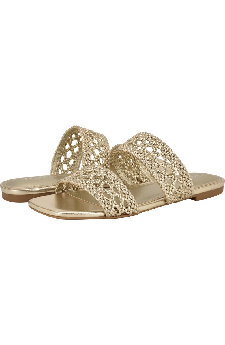 Calvin Klein Florency Slide Sandal, Alternate, color, Gold